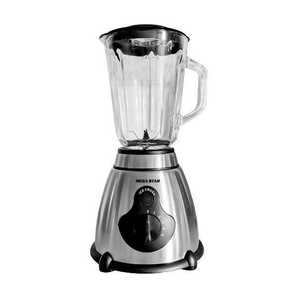 Foto do Produto Liquidificador Megastar KC1936B / 600W / 5 Velocidades / 1.5 Litros / Vidro-Inox / 220V ~ 50/60Hz - Prata