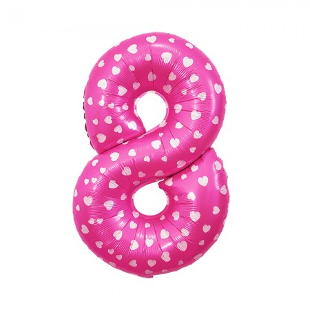 Foto do Produto Balao Numero 8 Pink 16 Polegadas