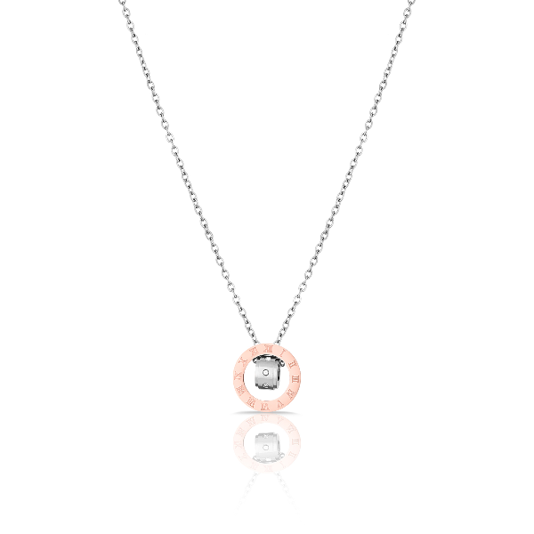 Foto do Produto Colar Feminino Daniel Klein DKJ.2.4005-2 - Prata/Rose Gold