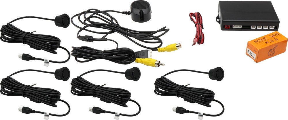 Foto do Produto Sensor de Estacionamento Motor One M1 CRS8500V-S027 Matte Black Universal (4 Peças)