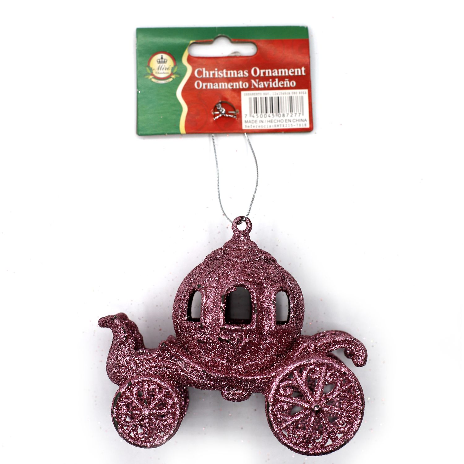 Foto do Produto COLGANTE NAVIDEÑO CARROSA ORO ROSA C/1PZS XMTX215-781E