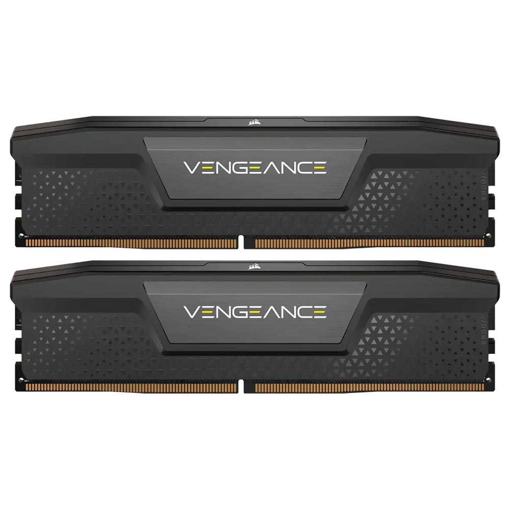 Foto do Produto Memoria RAM Corsair Vengeance DDR5 32GB (2x16GB) 6000MHz - Preto / Cinza (CMK32GX5M2B6000C40)