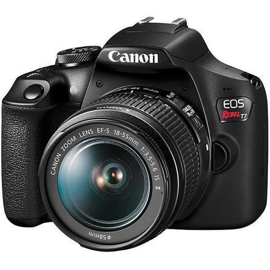 Foto do Produto Câmera Digital Canon EOS Rebel T7 24.1MP 3.0" Lente EF-S 18-55MM IS II
