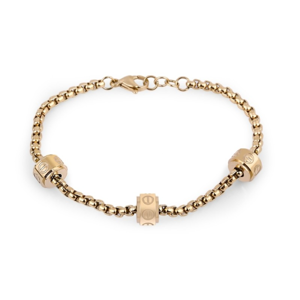 Foto do Produto Pulseira Feminina Freelook FRJ.3.3009-3 de aço inoxidável - Dourado