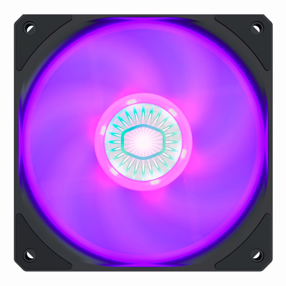 Foto do Produto Cooler para Gabinete Cooler Master Sickleflow 120 RGB MFX-B2DN-18NPC-R1 - Preto