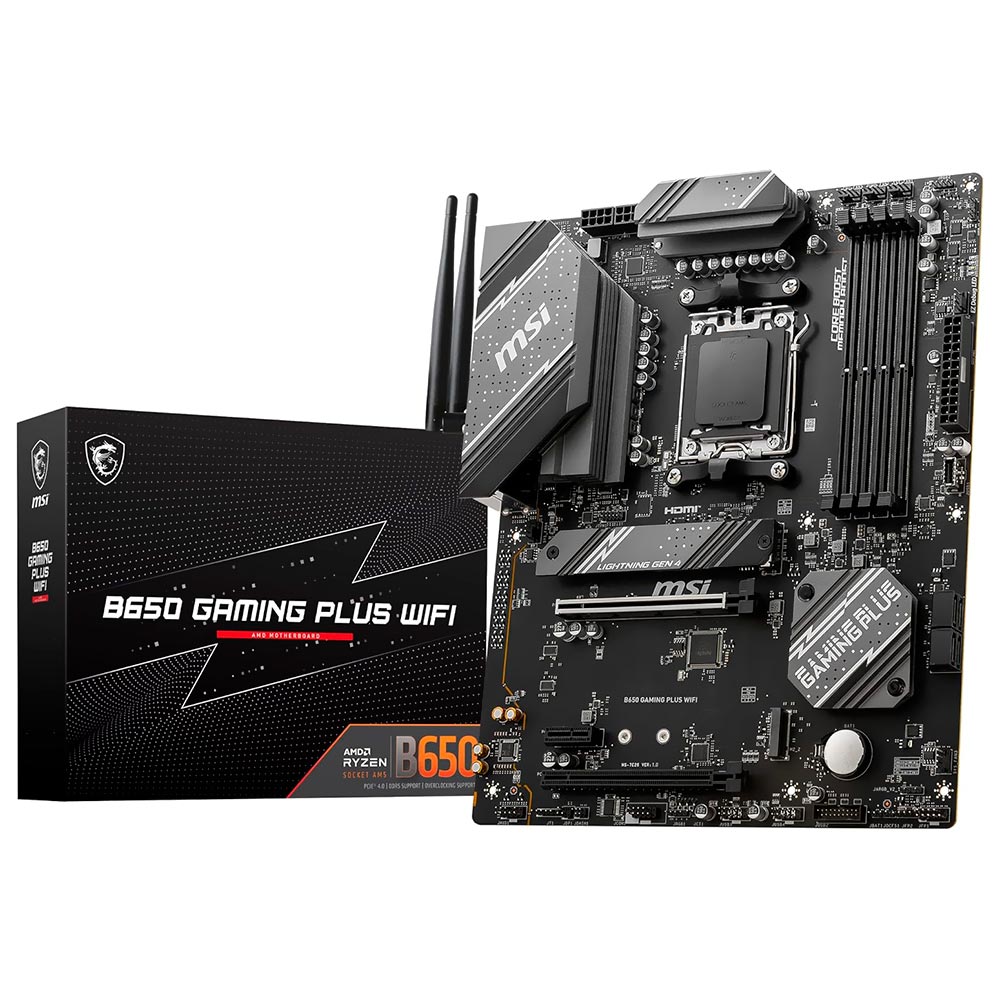 Foto do Produto Placa Mae MSI B650 Gaming Plus Wi-Fi Socket AM5 / DDR5