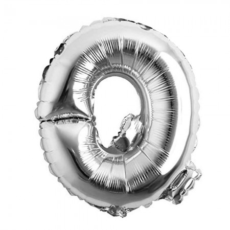 Foto do Produto Balao Letra Q Prata 32 Polegadas