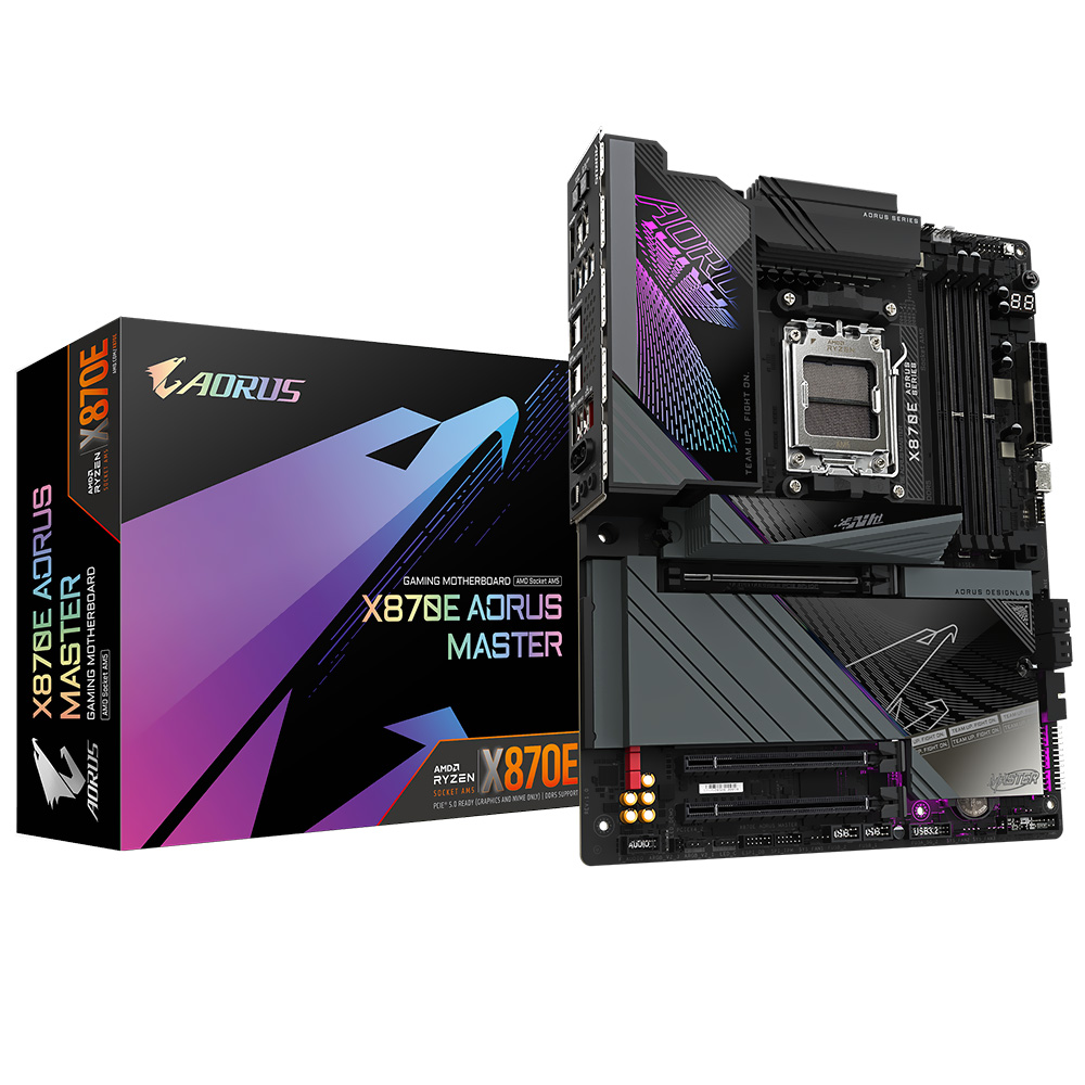 Foto do Produto Placa Mãe Gigabyte X870E AORUS Master Socket AM5 / DDR5