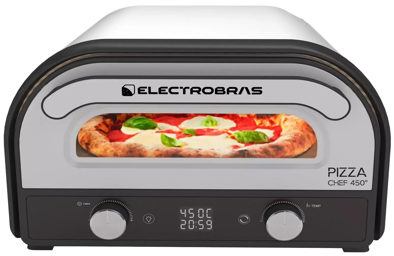 Foto do Produto ELECTROBRAS HORNO ELECTRICO EBHPZ-450 PIZZA CHEF 450 220V 50/60HZ GR/N