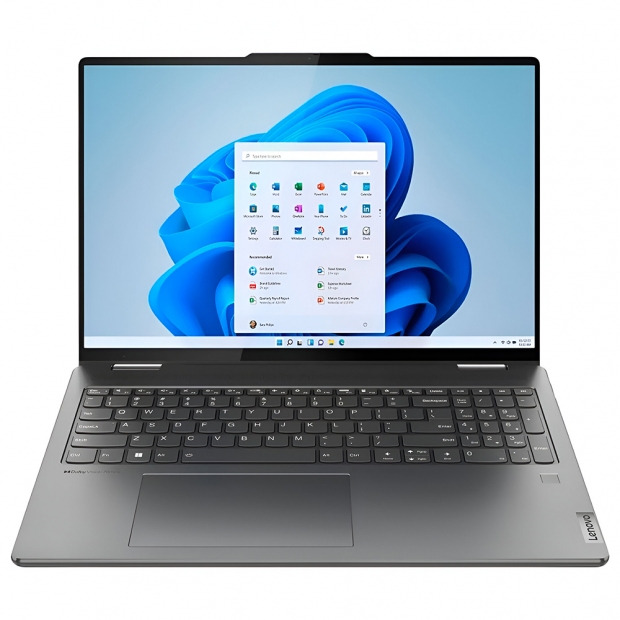 Foto do Produto Notebook Lenovo Yoga 7 16IML9 (83DL0002US), Intel Ultra 7 155U 1.20GHZ (4.80GHZ), 16GB RAM, 1TB SSD, Tela 16" Touch 360° WUXGA, Windows 11 Home, Inglês, Storm Cinza