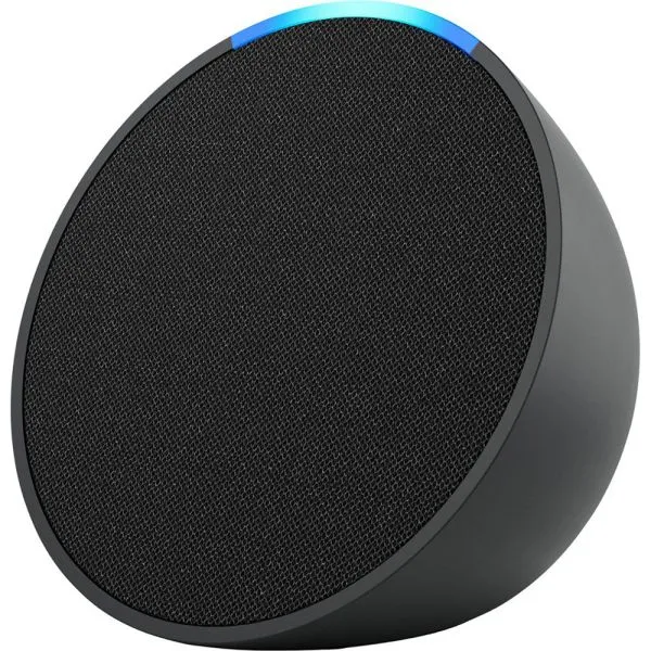 Foto do Produto AMAZON SPEAKER ECHO POP 1RA GEN SMART WITH ALEXA CHARCOAL SEDA 2023 NEGRO