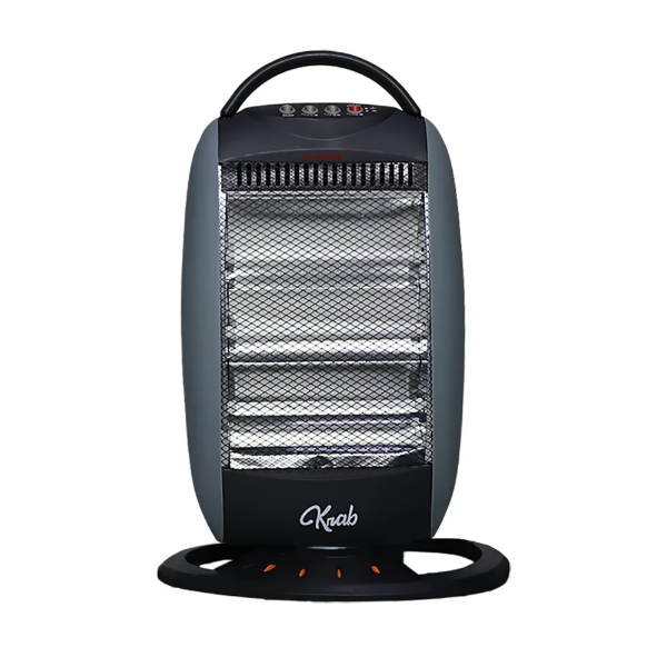 Foto do Produto Aquecedor Eletrico Krab KBEO1200 Quartzo Oscilante / 1200W / 110V ~ 60HZ - Cinza