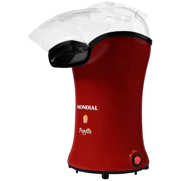 Foto do Produto Pipoqueira Elétrica Mondial Popflix PP-03 1.200 watts 220V ~ 50/60 Hz - Vermelha