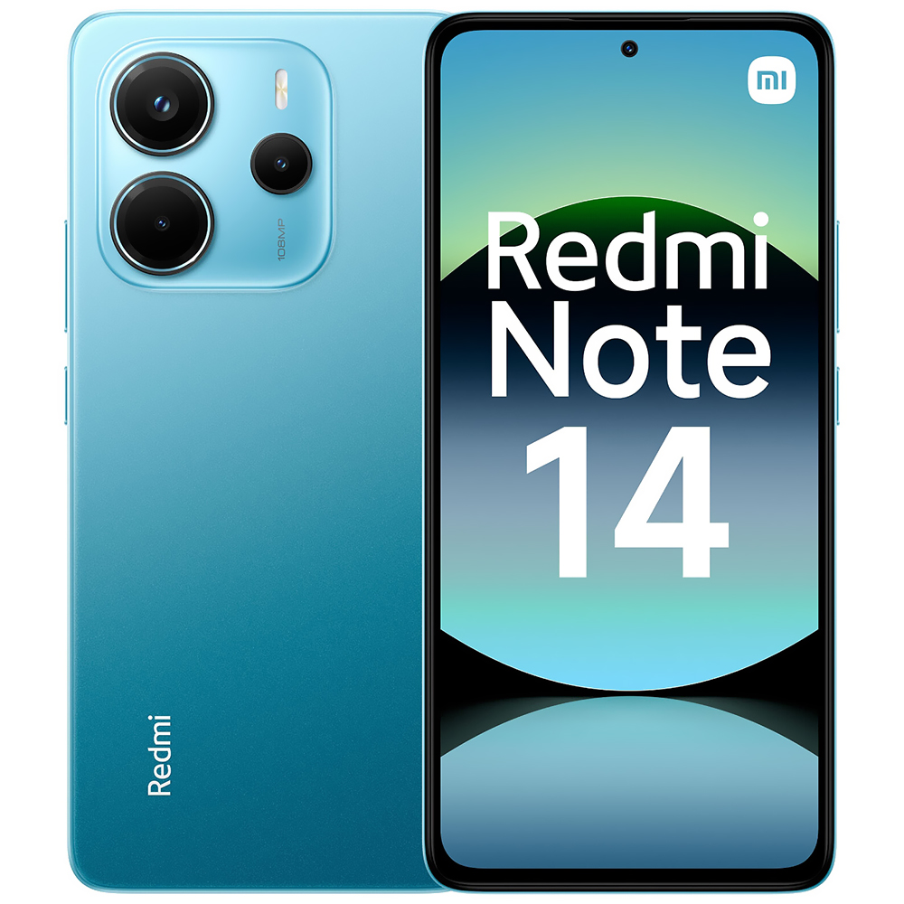 Foto do Produto Celular Xiaomi Redmi Note 14 8GB de RAM / 256GB / Tela 6.67" / Dual Sim LTE - Ocean Azul (Global)