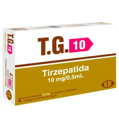 Foto do Produto Tirzepatida T.G. 10mg/0.5mL