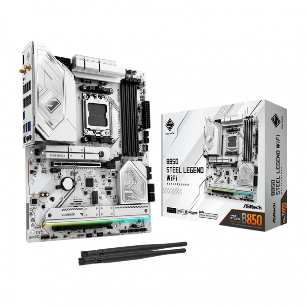 Foto do Produto MB AM5 ASROCK B850 STEEL LEGEND WIFI/DDR5/M.2