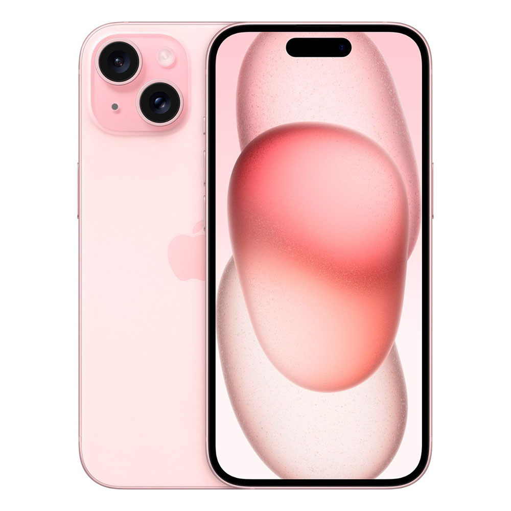 Foto do Produto Apple iPhone 15 128GB LL Tela Super Retina XDR 6.1 Dual Cam 48+12MP/12MP iOS 17 Pink - SWAP 'Grade C' (eSIM)(1 Mês Garantia)