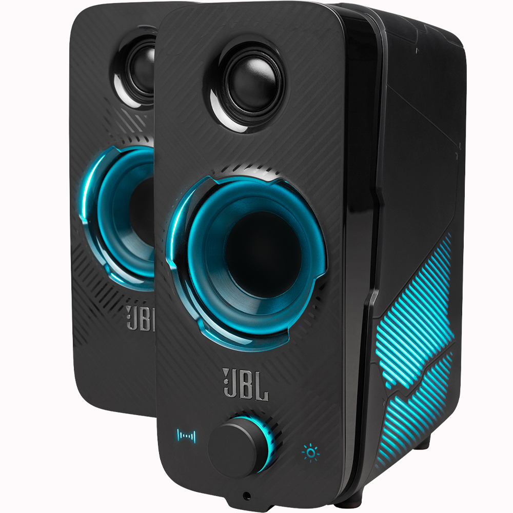 Foto do Produto Speaker JBL Quantum Duo Bluetooth 20W RMS - Preto JBLQUANTUMDUOBLKAM