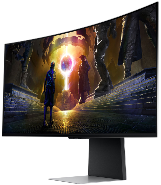Foto do Produto Monitor 34 Samsung LS34DG856SNXZA Curved/Oled/WQHD Silver