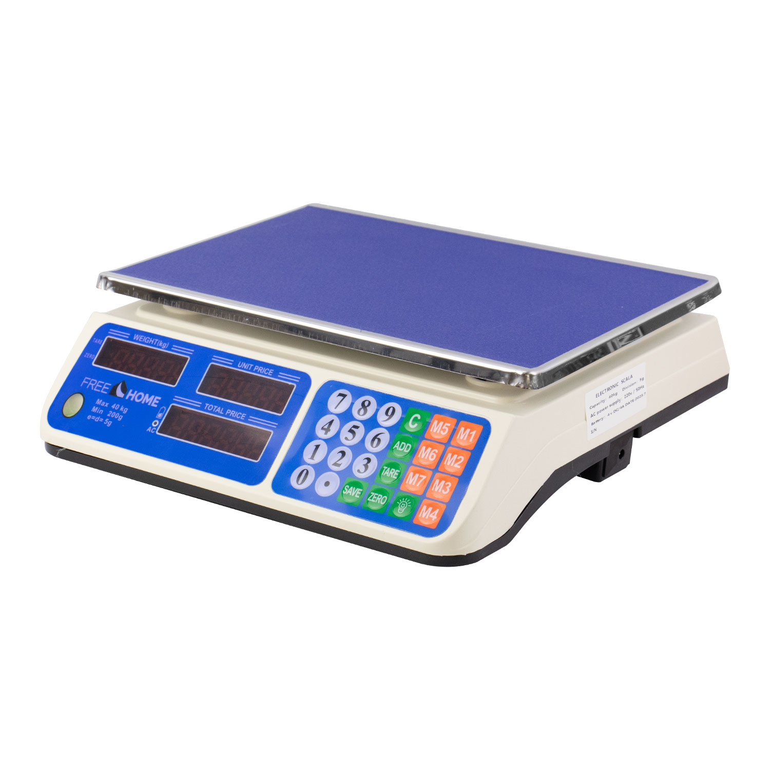Foto do Produto Balança Digital Free Home FR-BW618 - Até 40Kg - Bivolt - Branco