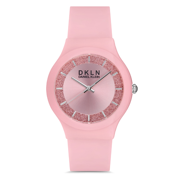 Foto do Produto Relogio Analógico Feminino Daniel Klein DK.1.12713-6 DKLN Ladies / Pulseira de Silicone - Rosa