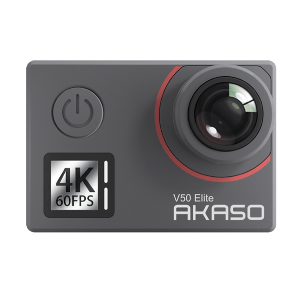 Foto do Produto Camera de Video Akaso V50 Elite Camera de Ação Esportiva Tela Touch 20MP /4K Ultra HD /8X Zoom /2 Baterias - Preto