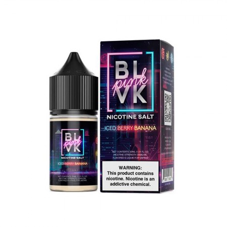 Foto do Produto Essencia Vape BLVK Pink Salt Iced Berry Banana 35mg 30ml