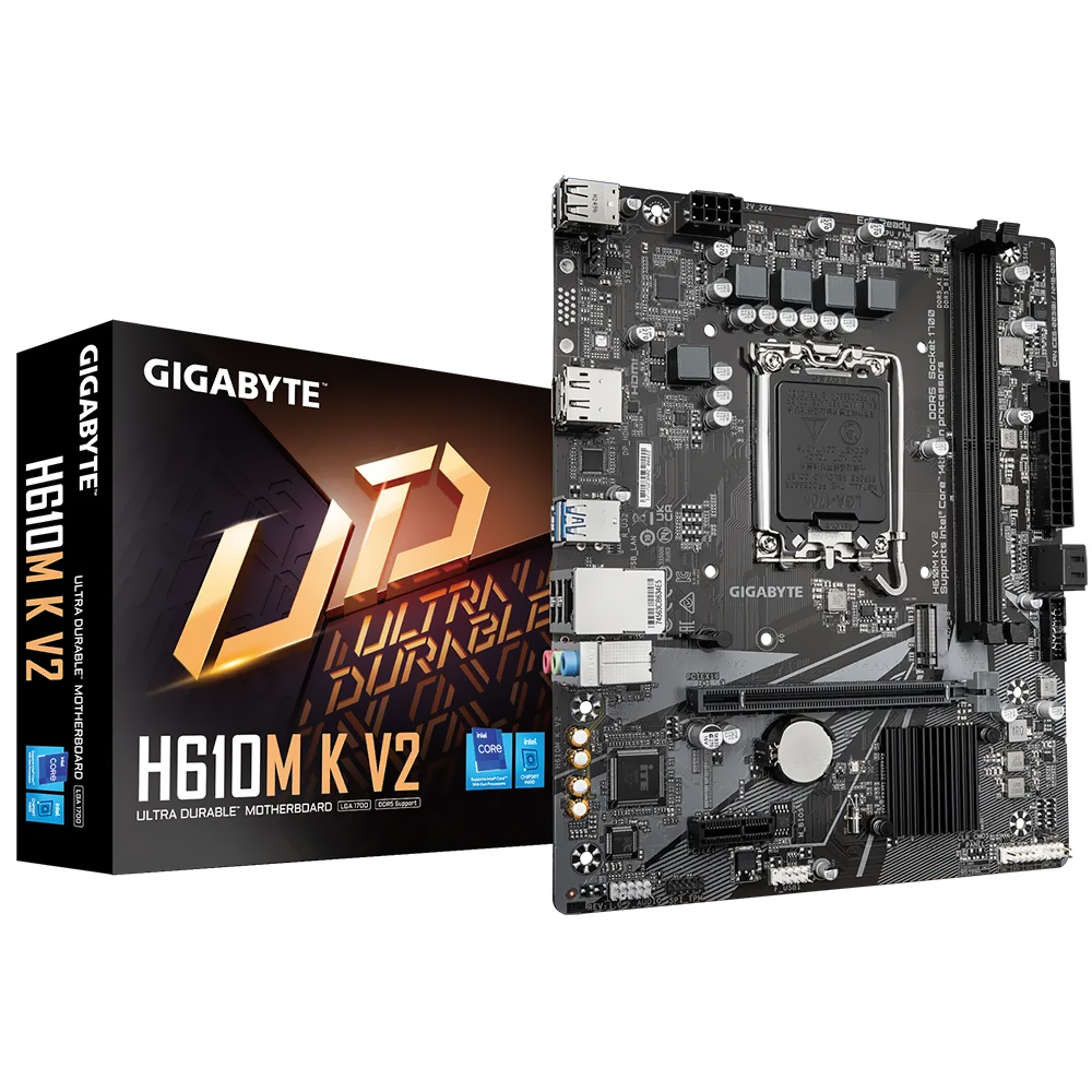 Foto do Produto Placa Mae Gigabyte H610M K V2 Socket LGA 1700 / DDR5
