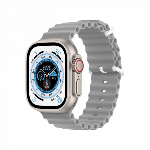 Foto do Produto RELOGIO SMART BLULORY ULTRA MINI GRAY 2 STRAPS