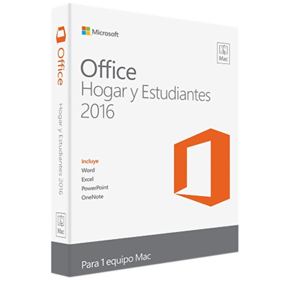 Foto do Produto Software Microsoft Office 2016 Casa E Estudantes Para MAC Espanhol - GZA-00849
