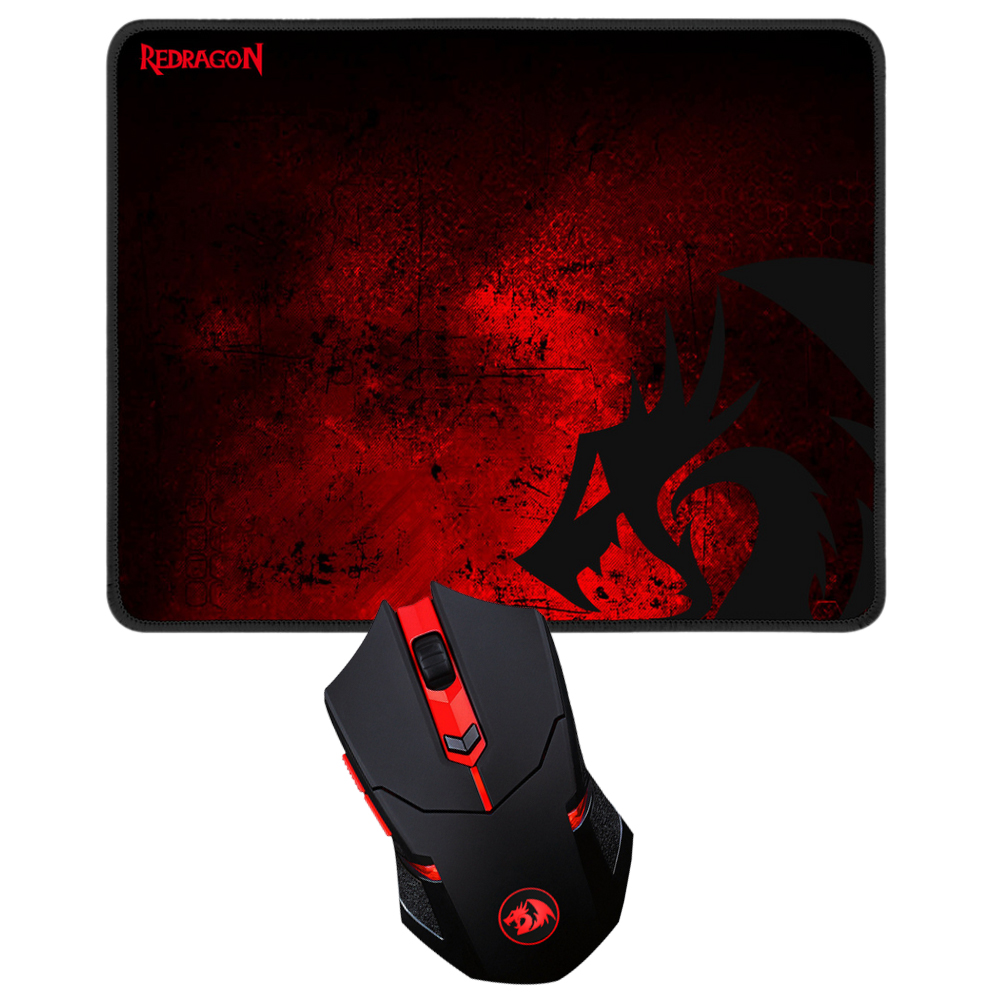 Foto do Produto Mouse Gamer Redragon M601WL-BA Wireless / LED - Preto + Mousepad