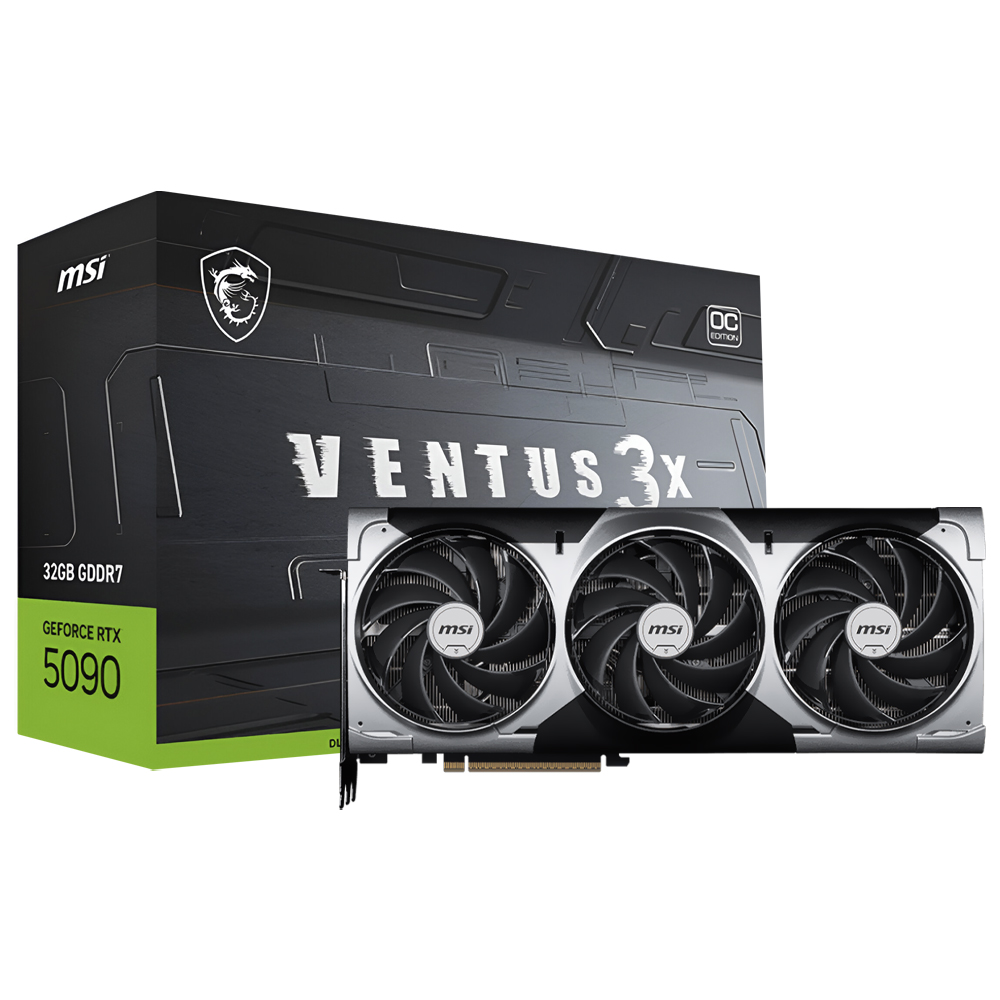 Foto do Produto Placa de Vídeo MSI Ventus 3X OC 32GB GeForce RTX5090 GDDR7 - 912-V530-060