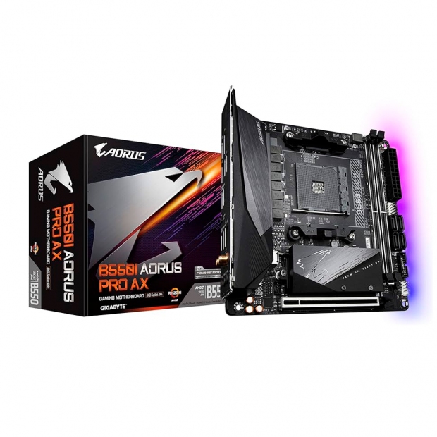 Foto do Produto MB AM4 GIGABYTE B550I AORUS PRO AX DDR4/WIFI/HDMI