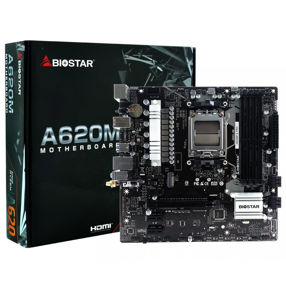 Foto do Produto Placa Mae Biostar A620MP-E Pro Socket AM4 / DDR5