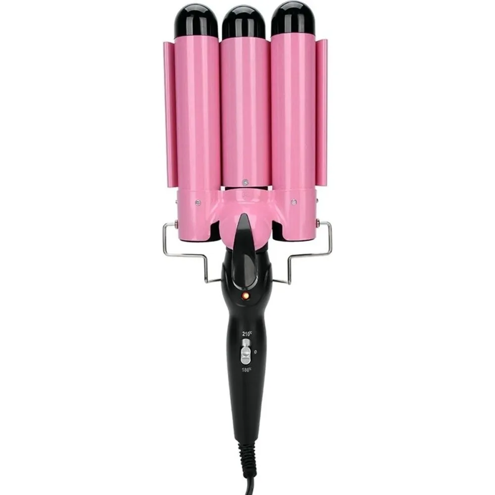Foto do Produto ONIDA ONDULADOR DE CABELLO ON-2675 TRI ONDAS 130W/BIVOLT NEGRO/ROSA