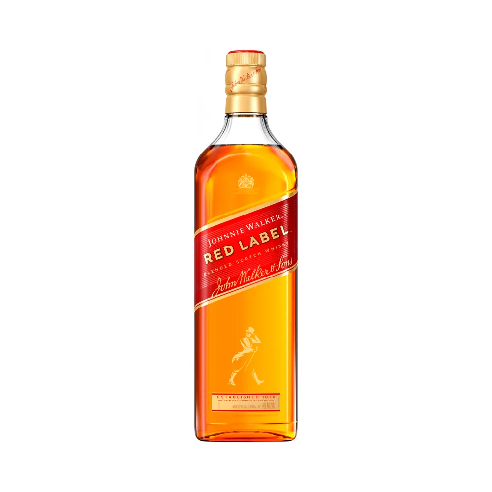 Foto do Produto J.WALKER WHISKY RED LABEL 8 AÑOS 1LT CON 40% ALC
