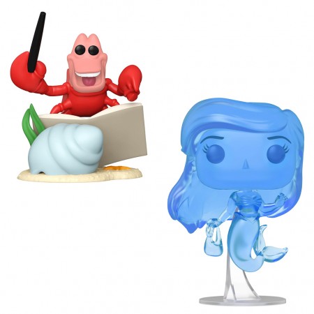 Foto do Produto FUNKO POP DISNEY LITTLE MERMAID *COMBO* SEBASTIAN 1239+ ARIEL 563 BLUE