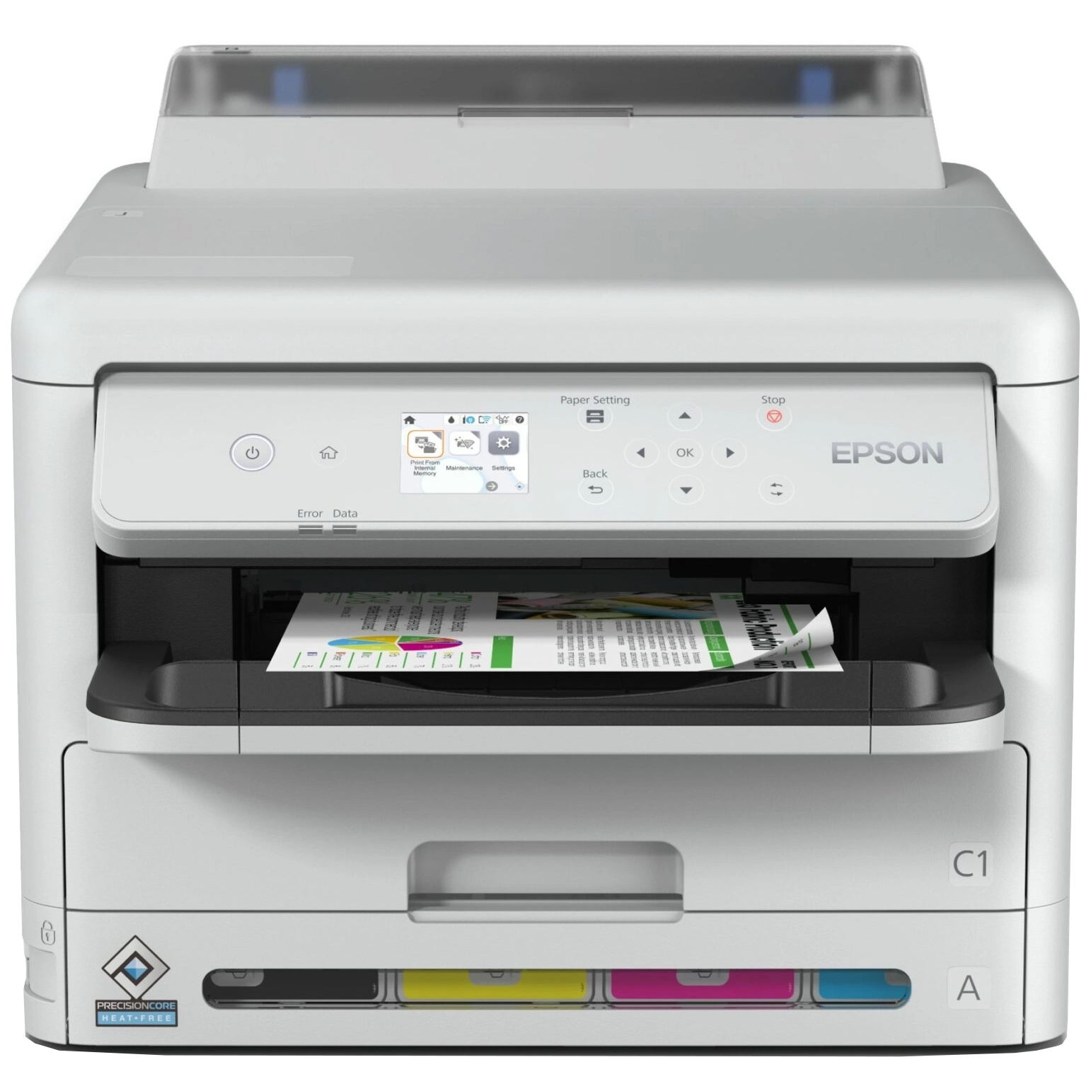 Foto do Produto Impressora Epson WorkForce Pro WF-C5390 com Wi-Fi Bivolt - Branca
