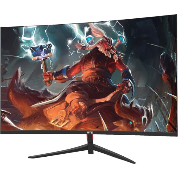 Foto do Produto Monitor Hye HY24VIEW165 Curvo 24" Full HD (1920 x 1080), 165HZ, 5ms, 1xHDMI, 1xDisplayPort 1.2, 1xConector de Audio, Preto