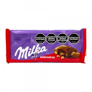 Foto do Produto Barra Chocolate Milka Ao Leite Com Amêndoas Inteiras 155G