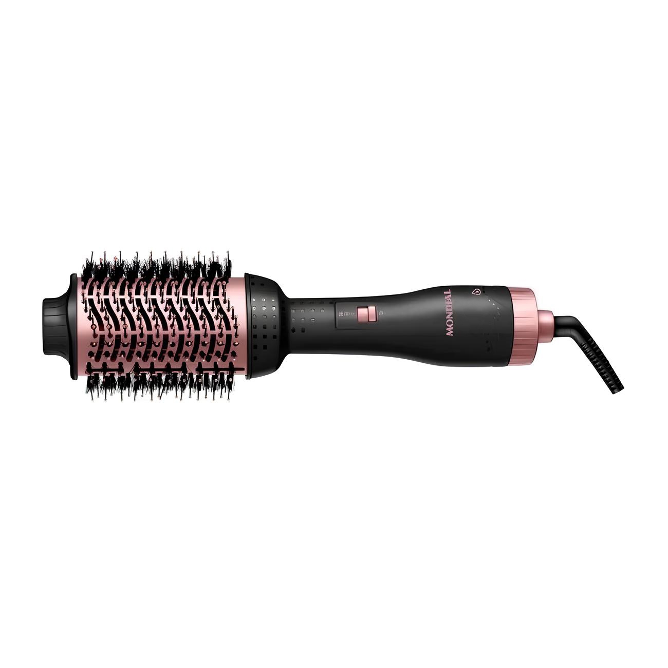 Foto do Produto Escova Secadora Mondial ES-14-Bl - 1200W - 3 Em 1 - BiVolt - 60Hz - Black Rose