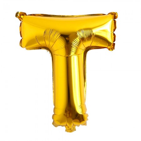 Foto do Produto Balao Letra T Dourado 32 Polegadas