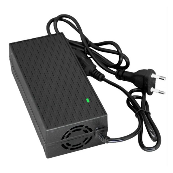 Foto do Produto Fonte de Alimentação Para Moto Eletrica/E-Bike JN-48-150 Para Bateria de Lithium / 48V / 2A / 100-240V ~ 50/60Hz - Preto