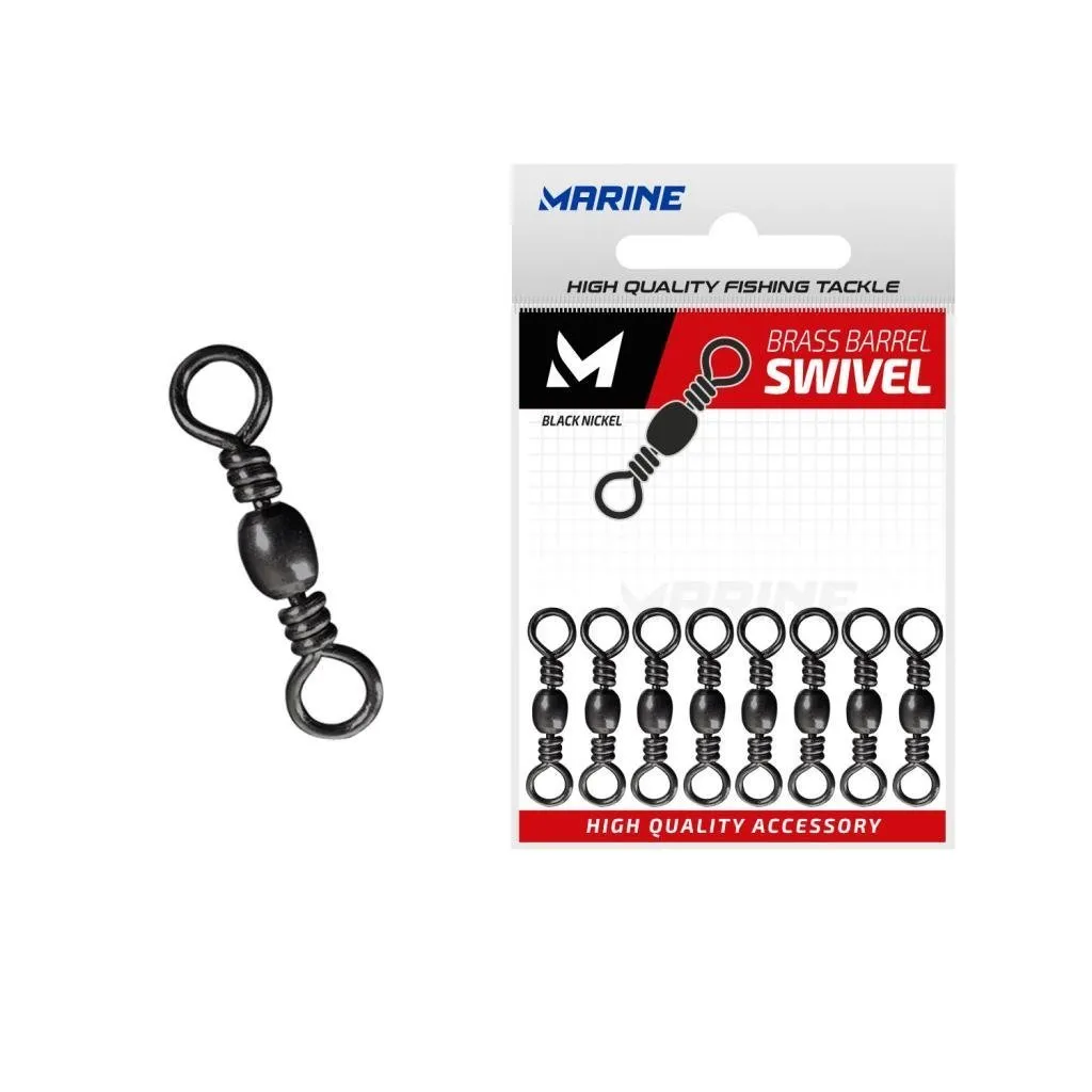 Foto do Produto MARINE GIRADOR BRASS BARREL SWIVEL CT 11 C/50PCS BLACKNICKEL