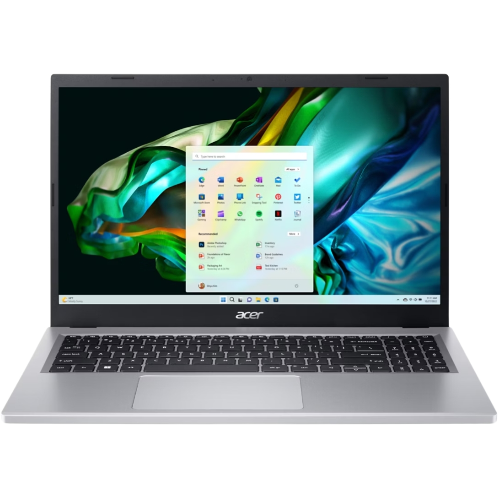 Foto do Produto Notebook Acer Aspire 3 A315-24PT-R288 15.6" Touch AMD Ryzen 5 7520U 16GB/1TB W11H - Pure Silver
