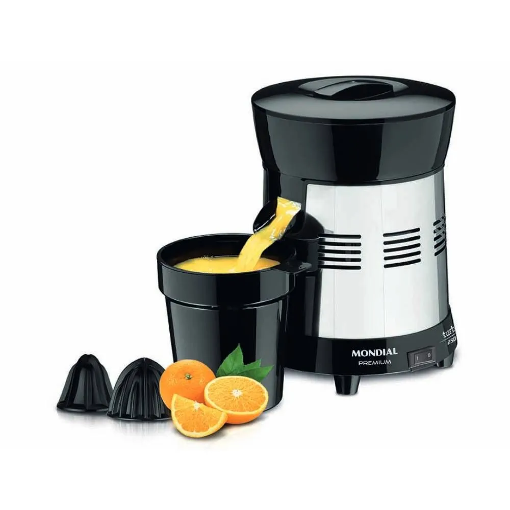 Foto do Produto MONDIAL EXTRACTOR TURBO PREMIUN E-10 250W BIVOLT SEDA 1L BLACK
