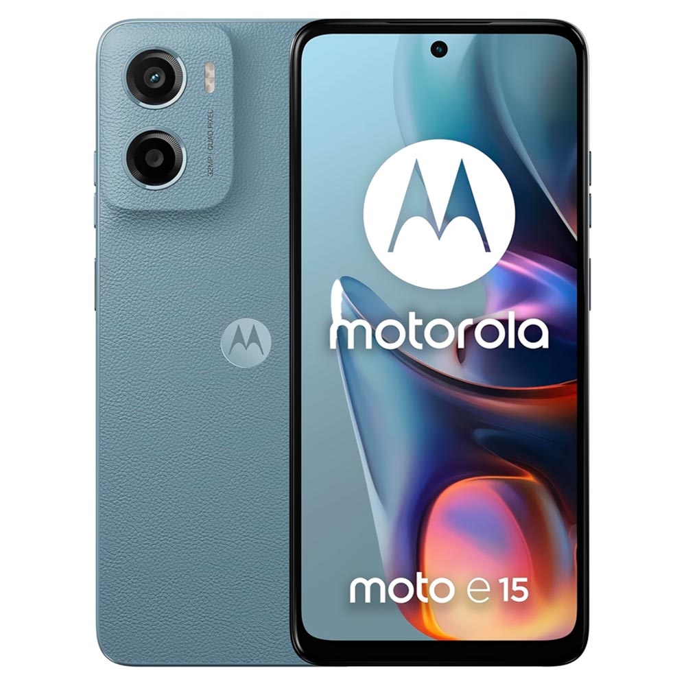 Foto do Produto Celular Motorola Moto E15 XT2523-8 - 2/64GB - 6.67’’ - Dual-Sim - Azul Cantera