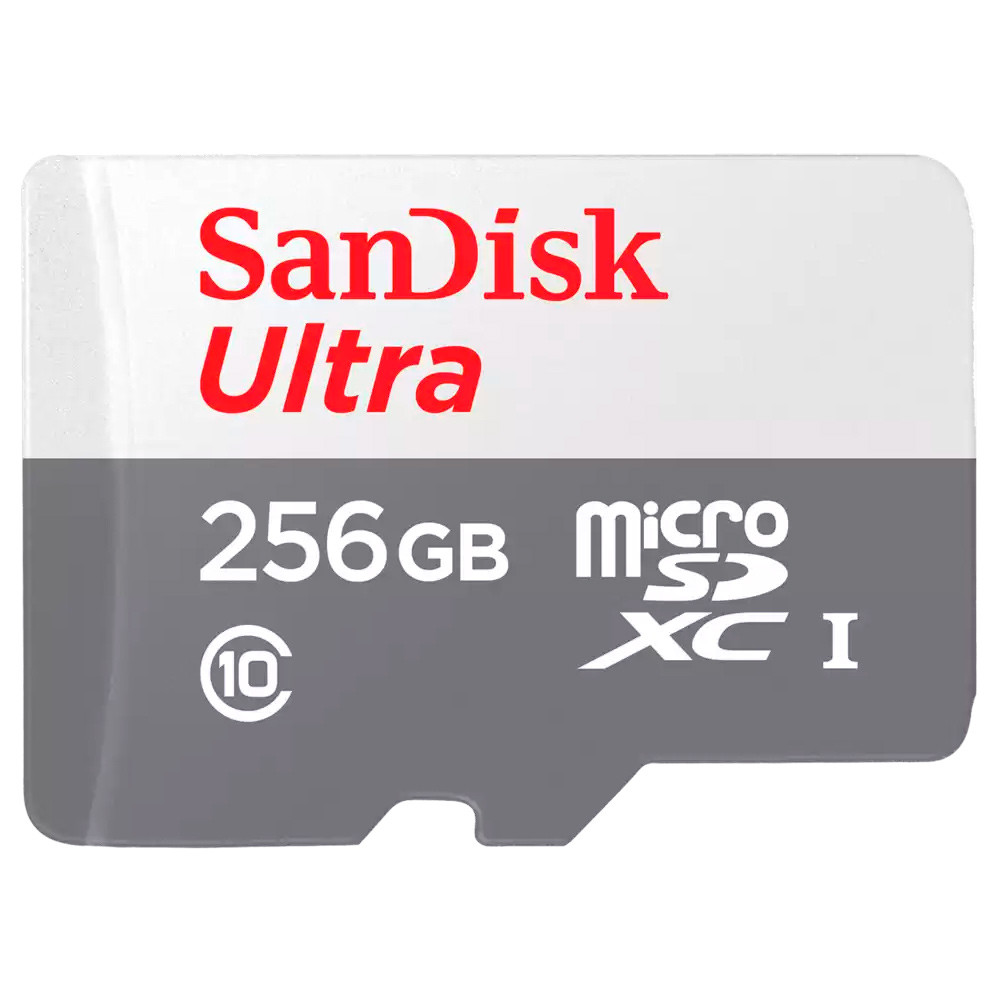 Foto do Produto Cartão de Memória SanDisk Ultra Micro SDXC 256GB 100MB/s - SDSQUNR-256G-GN6TA