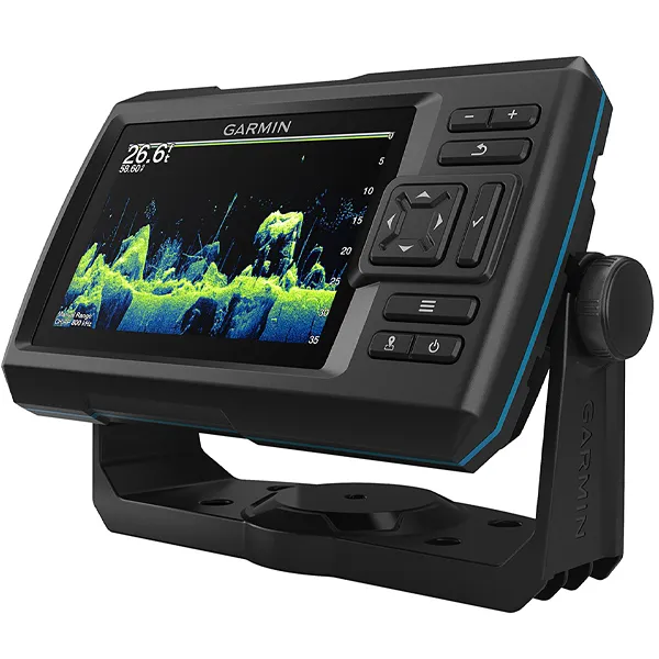 Foto do Produto Sonar para Pesca Garmin Striker Vivid 5CV + Transdutor 010-02551-01 de 5" com GPS - Preto