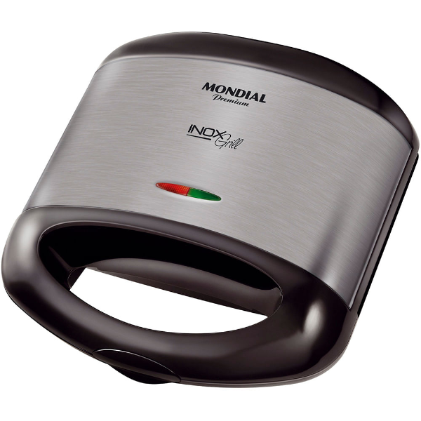 Foto do Produto Sanduicheira e Grill Mondial Inox Grill Premium S-07 800W / 220V - Preto